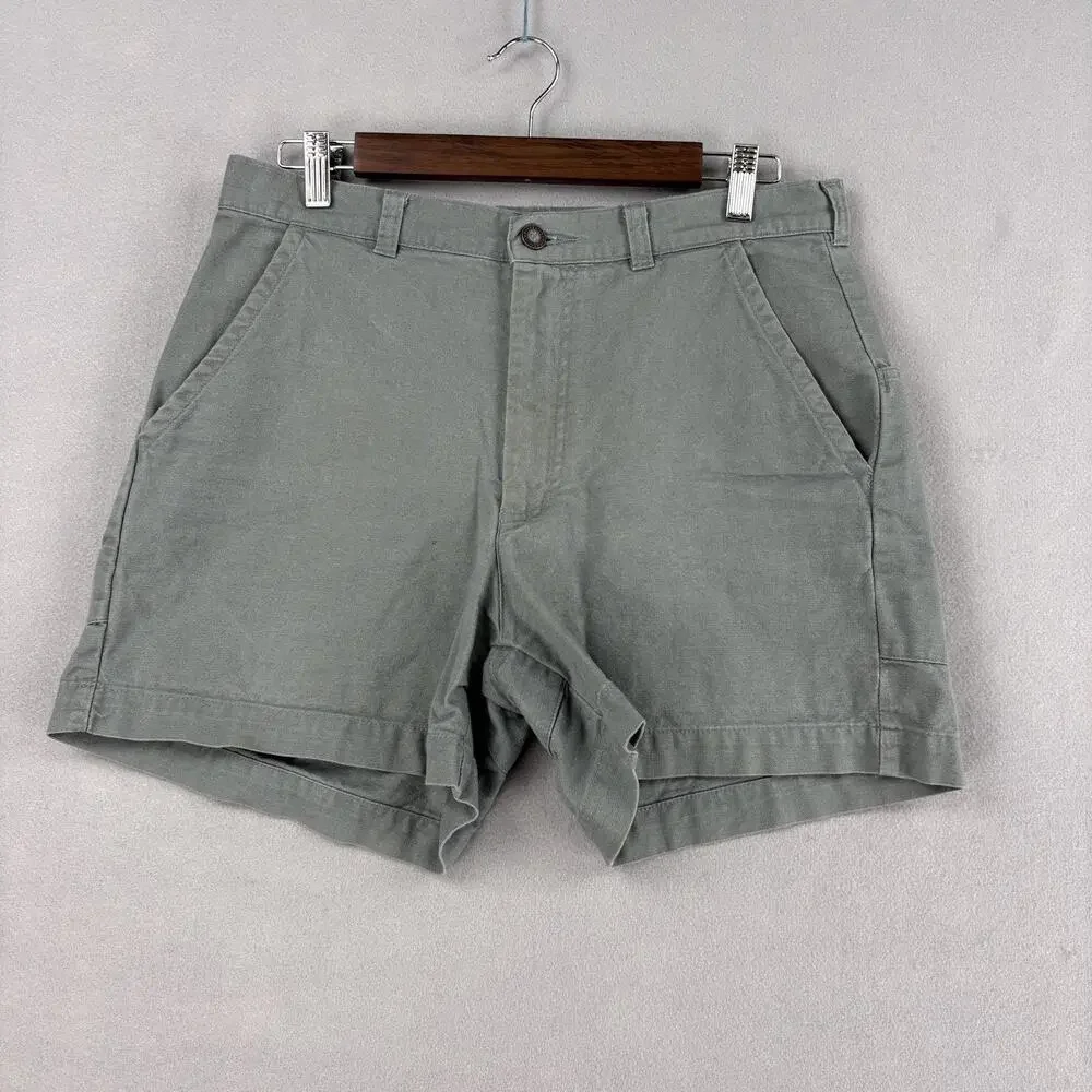 Vintage Patagonia Stand Up Shorts Mens 32 Green Organic Cotton Canvas Chino 4.5